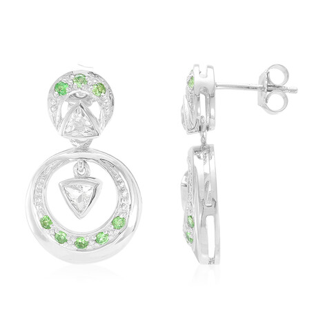 Goshenite Silver Earrings