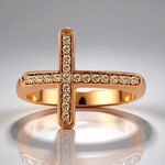 Anello in oro con Diamante Rose de France SI1 di Argyle (Annette)