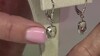 Pendientes en plata con Amatista verde