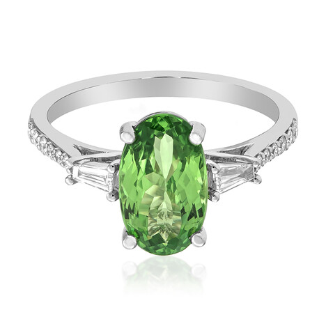 Anillo en oro con Granate tsavorita AAA (CIRARI)