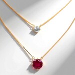 Collana in oro con Rubino del Madagascar (de Melo Gold)