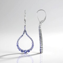 Orecchini in oro con Tanzanite