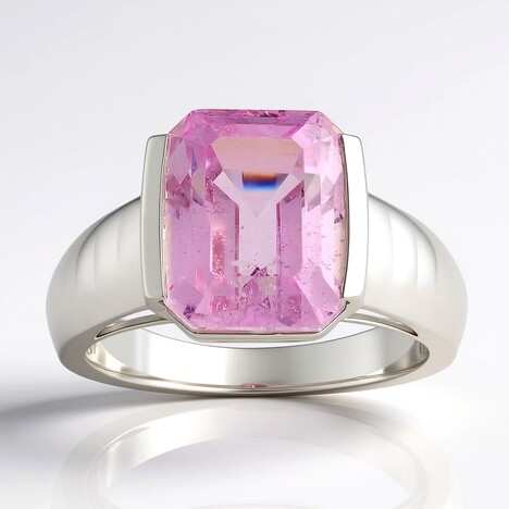 Anello in argento con Kunzite (Pallanova)