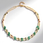 Collana in argento con Grandidierite (Riya)