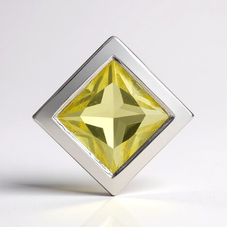 Ciondolo in argento con Citrino Limone (MONOSONO COLLECTION)