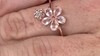 Anillo en plata con Cuarzo rosa