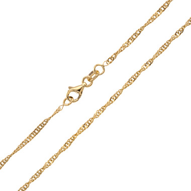Gelbgold-Singapurkette - 45 cm - 2,38 g