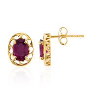 Orecchini in argento con Rodolite