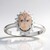 Anello in argento con Morganite Brasiliana