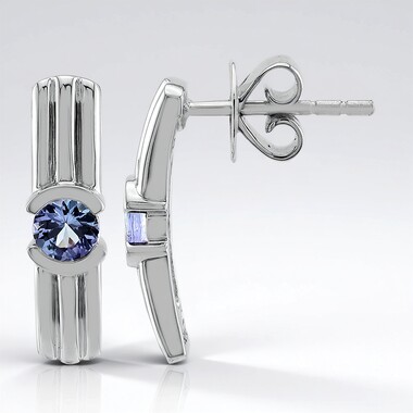 Pendientes en plata con Tanzanita (Pallanova)