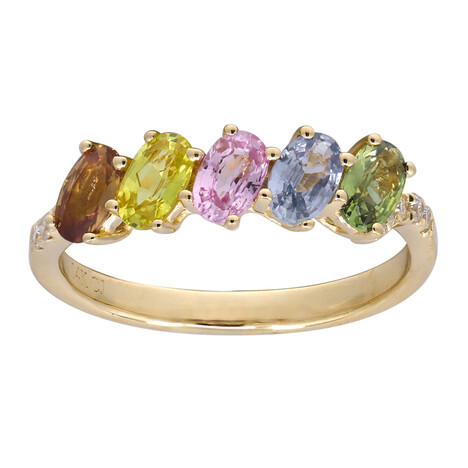 Gouden ring met saffieren (CIRARI)