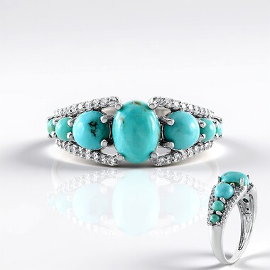 Anello in argento con Turchese Campitos (Faszination Türkis)