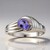 Anello in argento con Tanzanite (Pallanova)