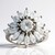 Anello in argento con Topazio Bianco