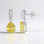 Orecchini in argento con Fluorite Gialla