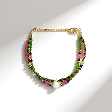 Bracciale in argento con Aragonite Blu (Riya)