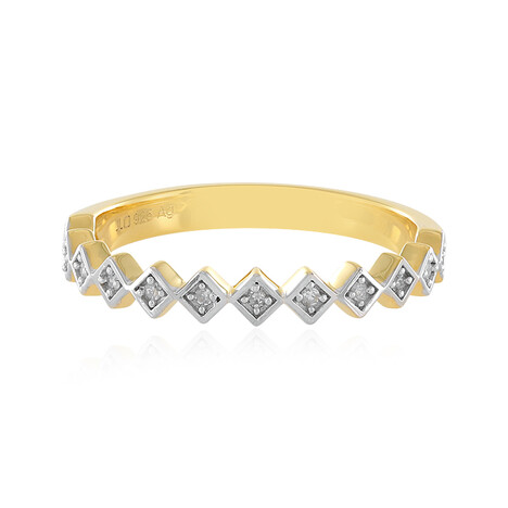 I2 (I) Diamant-Silberring