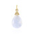Zilveren hanger met een maan blauwe kwarts