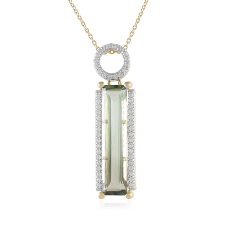 Collana in argento con Ametista Verde