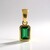 Ciondolo in oro con Tormalina Verde di Benedito (Adela Gold)