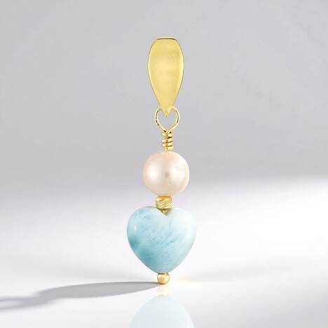 Ciondolo in argento con Larimar