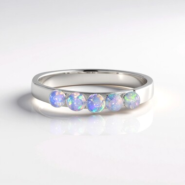 Bague en argent et Opale Welo (de Melo Essence)