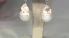 Pendientes en plata con Perla blanca Freshwater (Ornaments by de Melo)