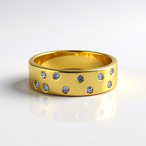 Anello in argento con Tanzanite