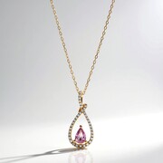 Collar en oro con Zafiro rosado (CIRARI)