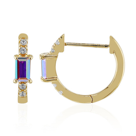 Mondlicht-Quarz-Silberohrringe