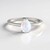 Anello in argento con Pietra di Luna Arcobaleno