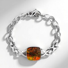 Bracciale in argento con Ammolite