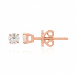 Boucles d'oreilles en or et Diamant SI1 (G)