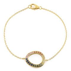 Bracelet en argent et Saphir bleu