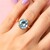Zilveren ring met een hemel-blauwe topaas