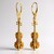 Pendientes en plata con Ámbar báltico cognac (dagen)