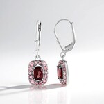 Orecchini in argento con Zircone Mogano