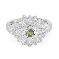 Bague en argent et Tourmaline cuprifère