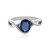 Anello in argento con Zaffiro Blu