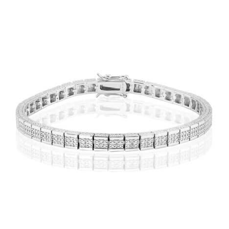 I3 (I) Diamant-Silberarmband