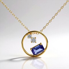 Collana in oro con Tanzanite AAA