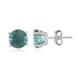 Boucles d'oreilles en argent et Fluorite verte