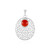 Red Onyx Silver Pendant