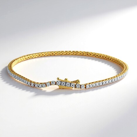 Bracciale in oro con Diamante VVS1 (G) (Annette)