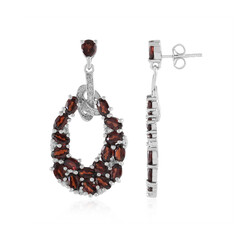 Orecchini in argento con Granato Mozambico