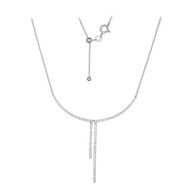 Collar en plata con Zircón (Adela Silber)