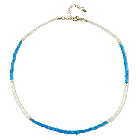 Opal-Silberhalskette