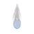 Zilveren hanger met een Aqua Chalcedoon (MONOSONO COLLECTION)