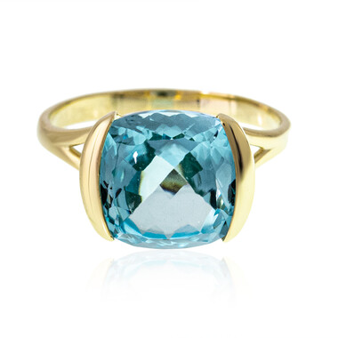 Blauer Topas-Goldring (dagen)
