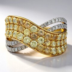 Anello in oro con Diamante Fancy SI2